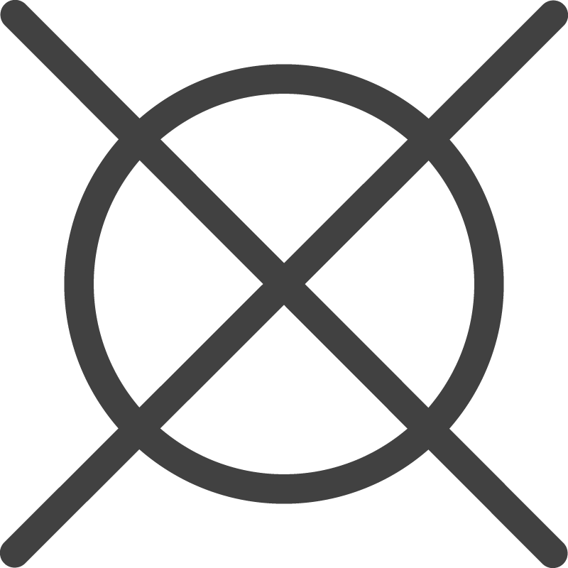 icon do not dry clean