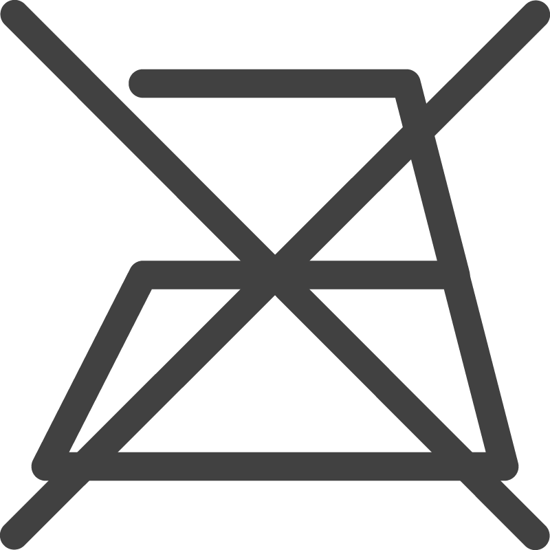 icon do not iron