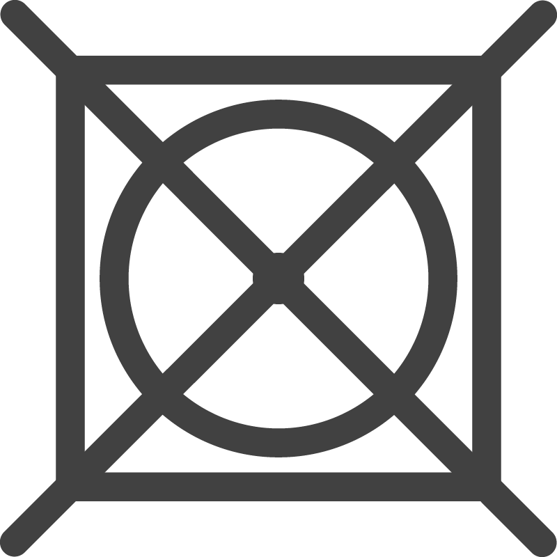 icon do not tumble dry